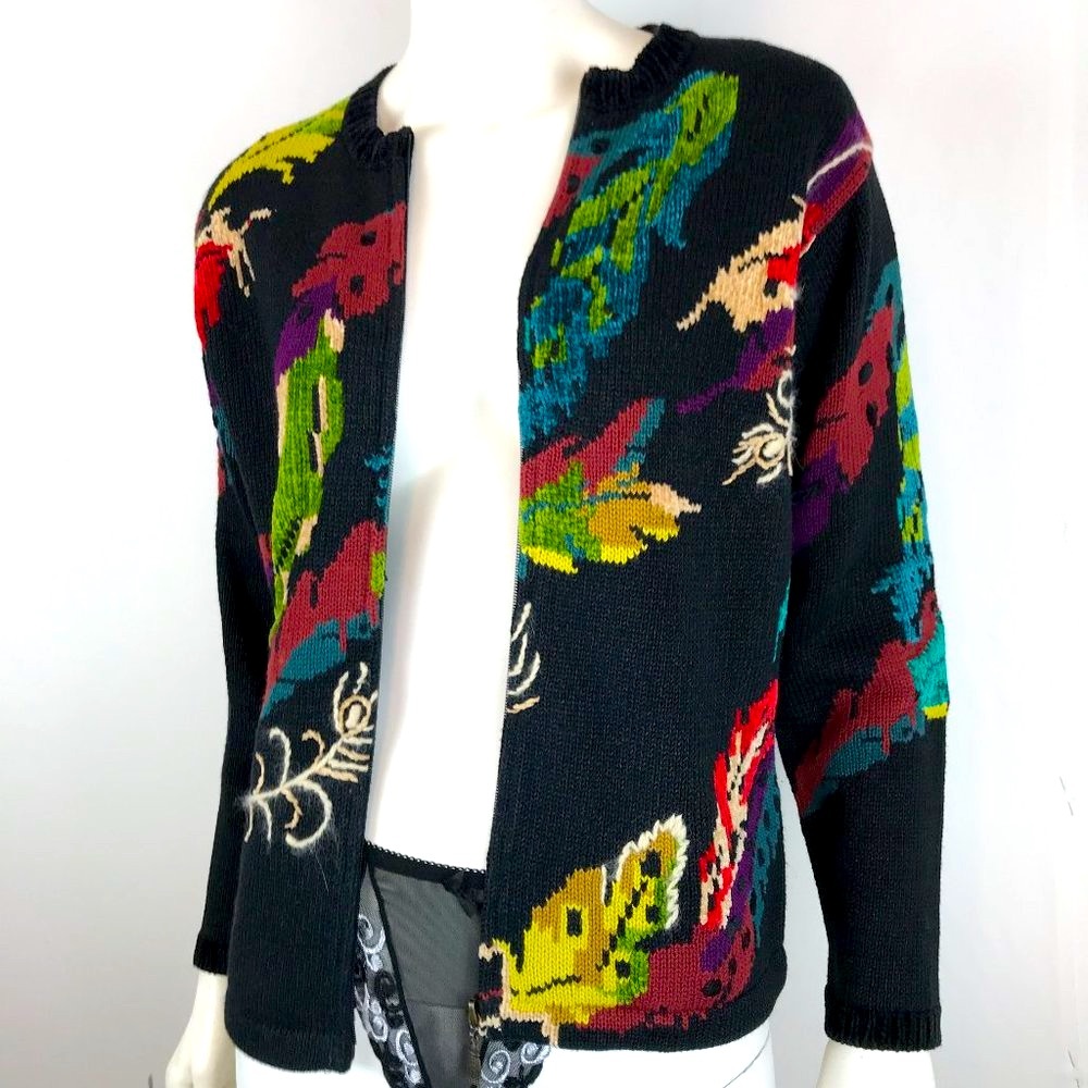 Susan Bristol Vintage Hand Embroidered Cardigan